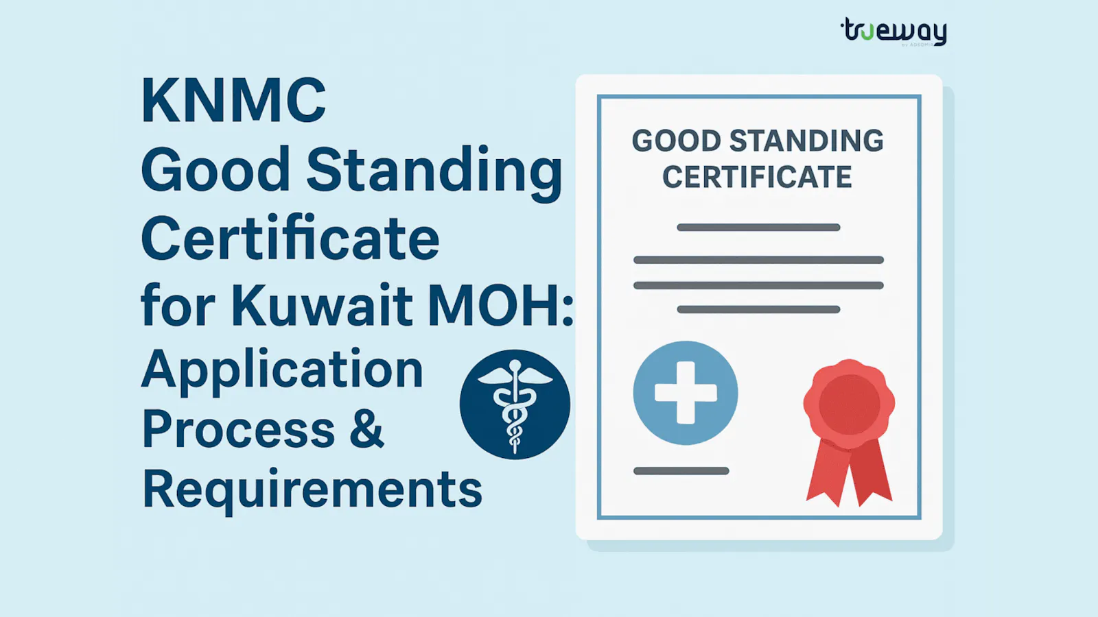KNMC Good Standing Certificate for Kuwait MOH
